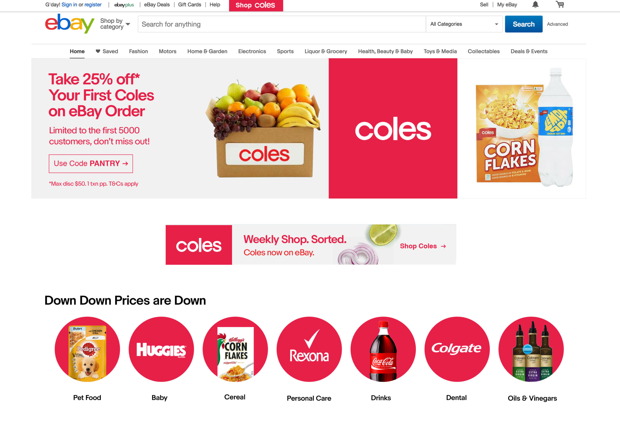 Coles catapults online grocery offering with eBay partnership Inside FMCG