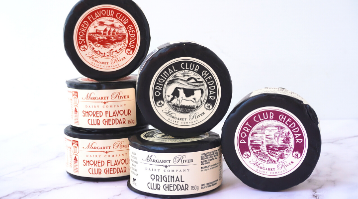 Margaret River Dairy Waxed Cheddar range relaunched with retro styling