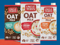 Uncle Toby's launches oat milks