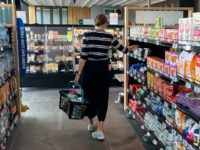 customer in supermarket under surveillance