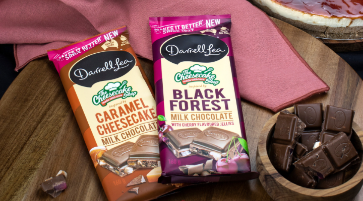 Darrell Lea Launches The Cheesecake Shop Inspired Chocolate Bars