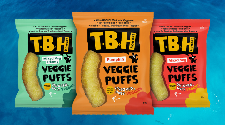 TBH's ucpcyled veggie puffs aim to drive change in pet food category