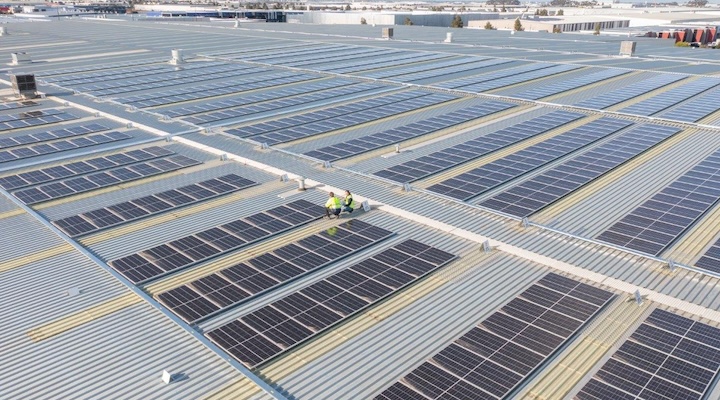 Visy solar panel
