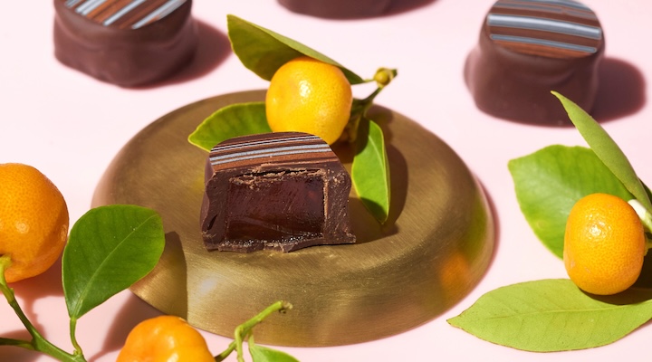 The Dark Cumquat Jelly chocolate