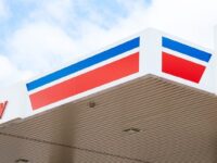 Liberty sign and logo at a fuel retail site