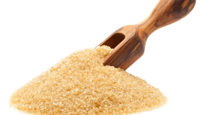 brown raw cane sugar