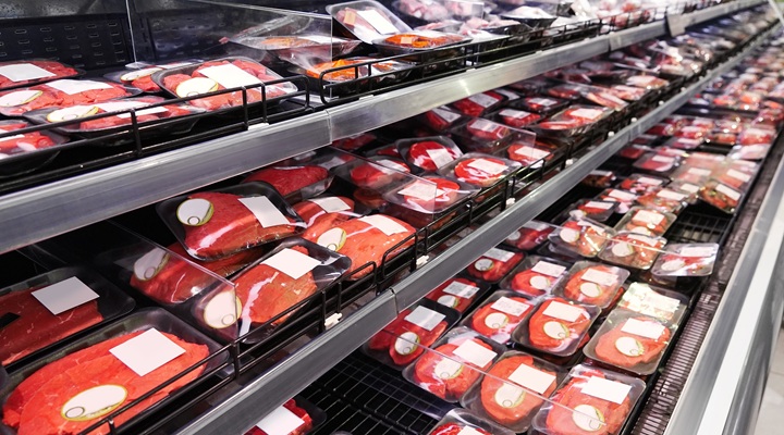 beef sold at supermarket