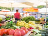 farmers market food stall