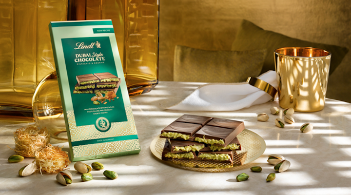 Image of Lindt Dubai-style chocolate.