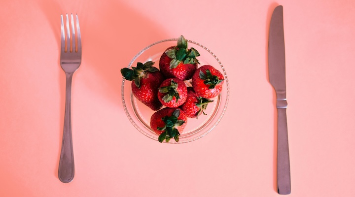 Bowl of strawberries