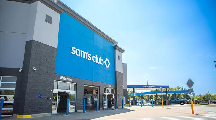 Sam’s Club storefront.