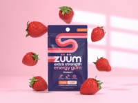 Zuum expands its energy gum lineup with Strawberry Extra Strength